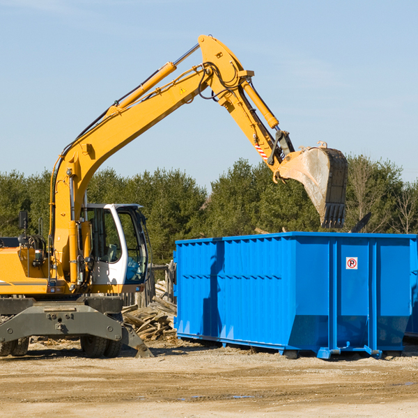 are there any restrictions on where a residential dumpster can be placed in Loretto